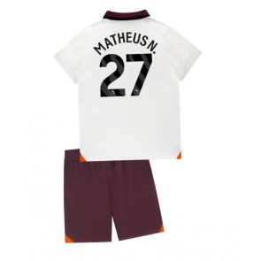 Manchester City Matheus Nunes #27 Replika Babytøj Udebanesæt Børn 2023-24 Kortærmet (+ Korte bukser)